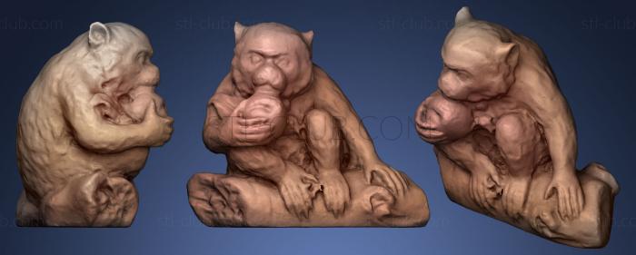 3D модель Год обезьяны (STL)